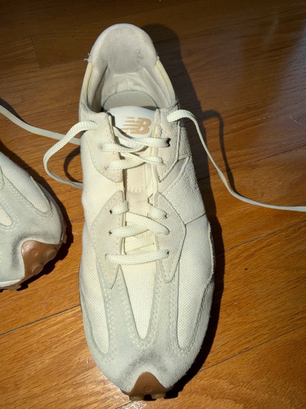 New Balance Cream Retro Runner Sneakers - Picture 5 of 6
